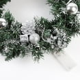thumbnail image 3 of Christmas Wreath With Battery Powered LED Light String Front Door Hanging Garland Holiday Home Decorations, 3 of 6