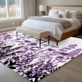 thumbnail image 4 of 6'x9' Area Rugs, Purple Flowers Indoor Outdoor Area Rug for Living Room Bedroom, Spring Farmhouse Botanical Floral Herbs Washable Bathroom Rugs Kitchen Floor Carpet Mats Home Decor Aesthetic, 4 of 8