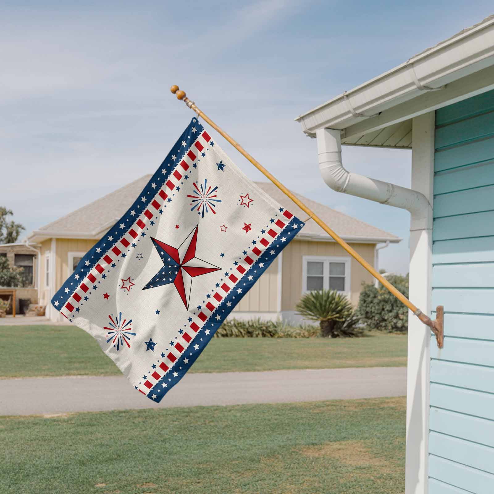 4th of July Flags for Outside 3x5 ft American USA Flag Outdoor Flags Double Sided Grommets House Banner Patriotic Star Red Stripes Patio Yard Flag for Outdoor Party Porch Independence Day