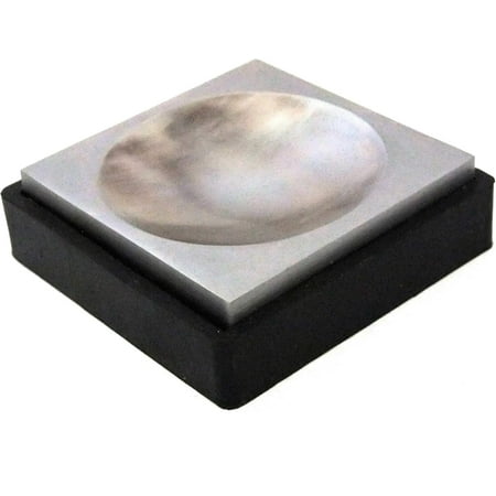 

Double Sided Steel Dapping Bench Block with 3 & Rubber Base