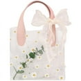 thumbnail image 4 of KUIZAP Sac à Main Transparent, Sac Cadeau en Plastique PVC, Sac à Gelée (Rose) 23*15*25, 4 of 4