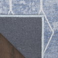 thumbnail image 5 of 9' x 12' Blue and Beige Geometric Power Loom Washable Area Rug, 5 of 5