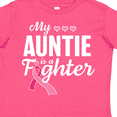 thumbnail image 4 of Inktastic Breast Cancer Awareness My Auntie is a Fighter Boys or Girls Toddler T-Shirt, 4 of 5