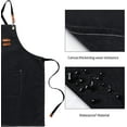 thumbnail image 4 of Canvas Work Aprons for Men with Pockets,Adjustable Strap and Large Pockets Apron,Kitchen Cooking Baking Chef Apron, 4 of 4