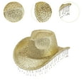 thumbnail image 6 of Segolike Cowboy Hat for Women Cowgirl Hat for Concerts Themed Party Wedding Birthday, 6 of 8