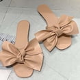 thumbnail image 5 of Sandalias Mujer Zapatillas planas Punta abierta Bow-Knot Cómodos zapatos romanos de playa Flip Flop Wmkox8yii  hj789, 5 of 5