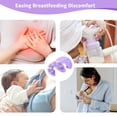 thumbnail image 6 of HHX Breast Therapy Ice Packs, 2-Pack Large U-Shaped Breast Pads, Reusable Hot & Cold Compress for Nursing Mothers（Purple）, 6 of 6