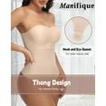 thumbnail image 2 of MANIFIQUE Strapless Bra Cupped Shapewear Bodysuit Tummy Control for Women Faja Strapless Thong Bodysuit, 2 of 6