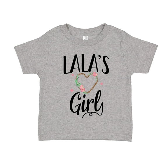 Lala's Girl Toddler T-Shirt 2T Athletic Heather