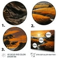 thumbnail image 3 of Designart "Countryside Bucolic Sunrise Collage II" Landscapes Floater Framed Canvas Print, 3 of 7