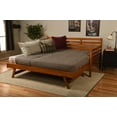 thumbnail image 4 of Kodiak Furniture Boho Wood Daybed/Pop Up in Barbados Brown w/ Linen Mattresses, 4 of 11