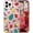 Gingerbread Man/Pink, variant on for iPhone 16 Case Christmas Tree Xmas Cute Snowflakes Candy Hats Santa Winter Holiday Festival Women Girls Kids Girly Trendy Glossy Protective Cover - Xmas Tree Berry/Pink