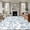Light blue, variant on 2x6 Kitchen Runner Rug, Light Blue Flower Non-Skid Rubber Backing Large Rectangle Rugs - Living Room Bedroom Home Office, Vintage Farmhouse Boho Leaf Spring Indoor Floor Mat Carpets Washable Rug