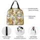 thumbnail image 4 of Fotbe Ducks and Flowers Bolsa Térmica con Estampado y Forro de Aluminio Grueso Bolsa de Almuerzo con Bolsillo Frontal para Hombres y Mujeres, Ideal para Trabajo, Escuela, 4 of 8