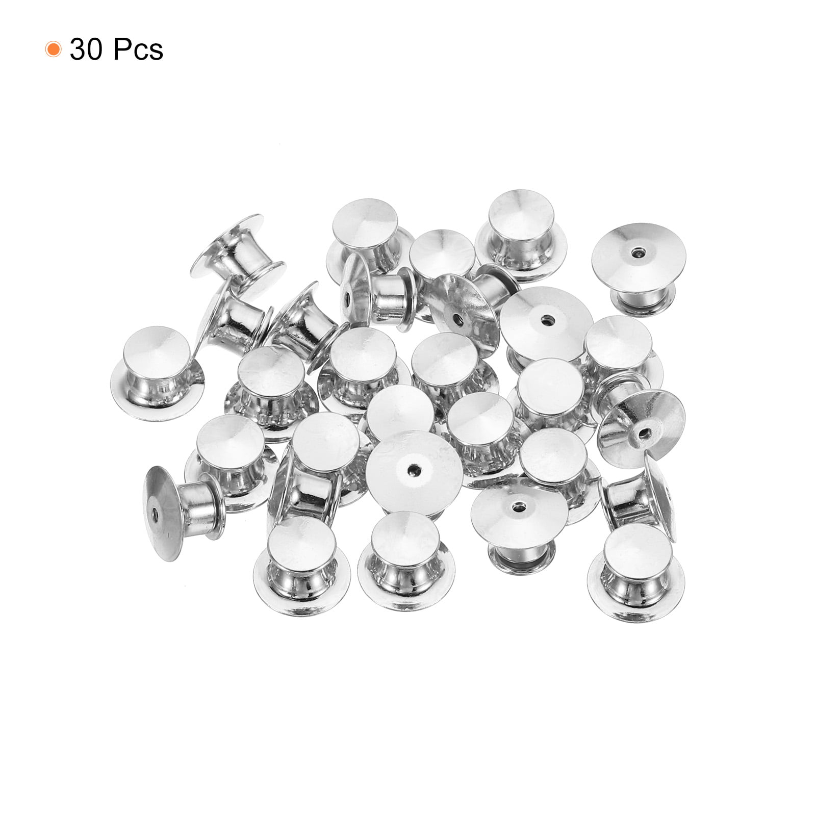 Uxcell Pin Backs Metal Lapel Pin Backing Enamel Pin Brooch Holder  Decorative Accessories Silver Tone 100 Pack 