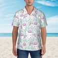 thumbnail image 4 of Haiem Rabbit Back View Printed Hawaiian Shirt for Men - Men’s Casual Beach Summer Shirts - Stretch Fabric with Modern Fit-Small, 4 of 9