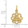 thumbnail image 2 of 14k Yellow Gold Best Mom Necklace Charm Pendant, 2 of 6