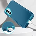 thumbnail image 5 of I-HONVA For Samsung Galaxy A15 Case,3-Layer Military Grade Drop Protection Anti-Slip Bumper Rugged Shockproof Dustproof Protection 6.5 inch Phone Case,Turquoise, 5 of 7