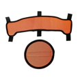 thumbnail image 4 of koolsoo Doublure de Casque Rigide Doublure Rafraîchissante de Casque Rigide pour Activités Industrielles de Plein Air Orange Foncé, 4 of 9