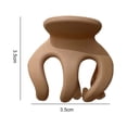 thumbnail image 6 of Mightlink Non-slip Crossing Teeth Strong Claws Geometry Shape Hair Claw Women Solid Color Matte Snap Ponytail Hair Clamp, 6 of 7