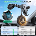 thumbnail image 7 of OWNTECH Car Phone Holder, Auto Clamping 360° Rotatable 3 in 1 Phone Mount for Dashboard/Windshield/Air Vent ,Compatible with iPhone,Samsung Galaxy,Google Pixel, 7 of 7