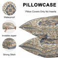 thumbnail image 4 of Southwest America Outdoor Pillow Covers 20x20 Inch Throw Pillow Covers Set of 2 Waterproof Decorative Pillow Cases Orange Blue Desert Bohemian Tribal Cushion Covers for Patio Furniture Garden Couch, 4 of 8
