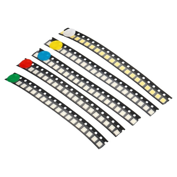 Uxcell 1210 Surface Mount Diode, 1.83V Light Emitting Diodes Chips, 5 Colors,100Pack