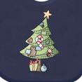 thumbnail image 4 of Inktastic Christmas Tree Boys or Girls Baby Bib, 4 of 4