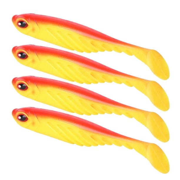 70mm Sea Fishing Bait, T Tail Fishing Bait, Striped Bass For Night Fishing  #13 Red Back 