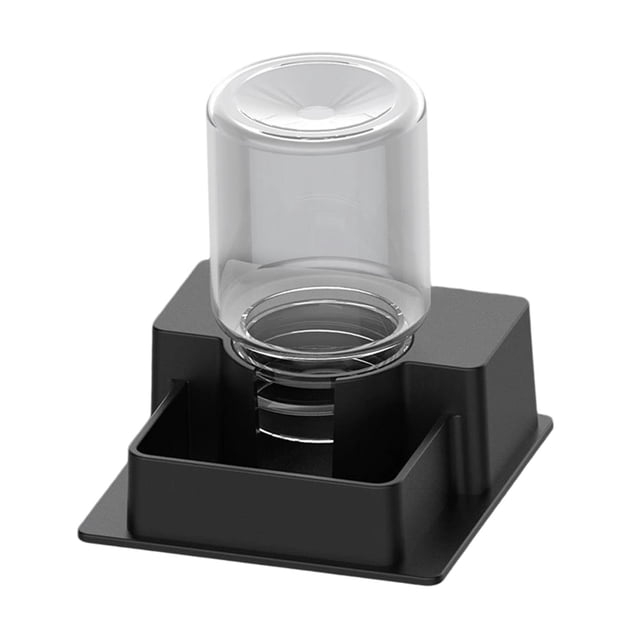 Milaget Automatic Reptile Water Feeder Creative Water Dispenser for Tortoise Turtle Black