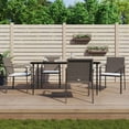 thumbnail image 1 of vidaXL 5 Piece Garden Dining Set with Cushions Poly Rattan and Steel, 1 of 5