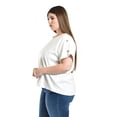 thumbnail image 2 of Blusa de lino con botones Roman Fashion / Tallas Extras, 0320 (Blanco) blanco 36, 2 of 7