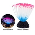 thumbnail image 5 of Soft Silicone Glowing Aquarium Anemone Aquatic Artificial Coral for Fish Tank Pink 18.5cm Height, 5 of 7