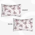 thumbnail image 4 of Daiia Pink Butterflies (2) Bedding Waterproof Pillow Protector Zippered Queen – Bed Bug Proof Pillow Encasement-14"x20", 4 of 9