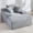 Gray, variant on Leumius 67'' Chaise Lounge Chair Indoor,Corduroy Upholstered Boneless Sofa Bed,Deep Seat Sleeper Couch Reading Chairs with 3 Pillows,Cloud Sofas Couches for Living Room,No Assembly Required,Green