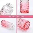 thumbnail image 3 of Set de jarrones Glass Bud Brajttt Vintage Pink (18 unidades), 3 of 8