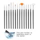 thumbnail image 3 of Pincel para decoración de uñas, 15 piezas DIY Nail Art Nail Art Liner Pen Nail Art Pen Brush Durabilidad extendida, 3 of 8