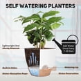 thumbnail image 7 of 5Packs Self Watering Plant Pots Planters with Multi Mesh Drainage Holes for Indoor Outdoor Garden Plants and Flowers, 7 of 7