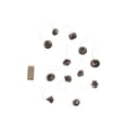 thumbnail image 4 of Creative Co-Op Decorative Paper Folding Honeycomb Ornaments with DIY Garland String, Grey Color, Set of 12, 4 of 4