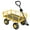 Yellow, variant on Ktaxon Heavy Duty 880lbs Steel Garden Cart, Foldable Utility Wagon with Long Handle, Green
