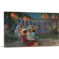 ARTCANVAS Party Night Soir De Fete Canvas Art Print by Delphin Enjolras - Size: 26" x 18" (0.75" Deep)