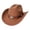 Brown, variant on Conairie Unisex Classic Western Cowboy Hat Retro Wide Brim Felt Summer Outdoor Party Sun Protection Breathable Black