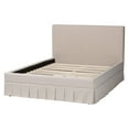 thumbnail image 5 of Baxton Studio Astin Modern Platform Bed, Queen, Beige, 5 of 9