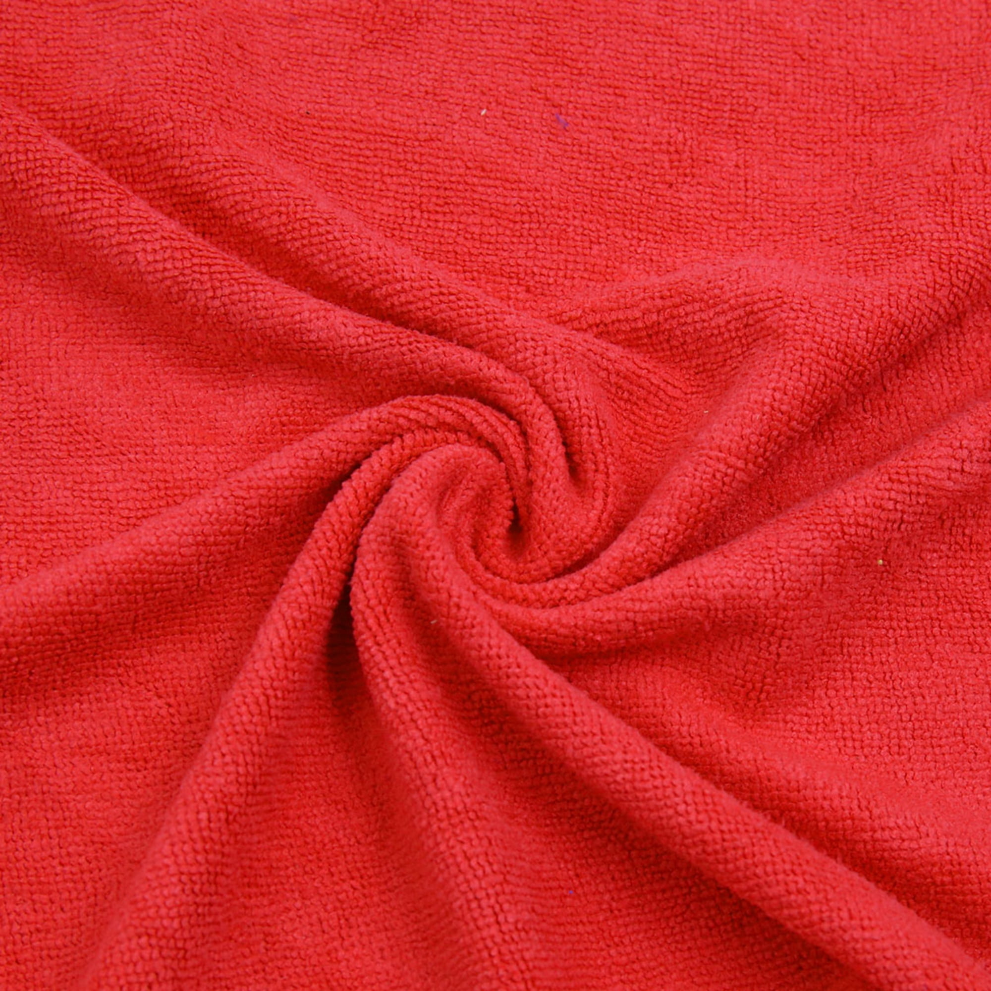 Unique Bargains 2Pcs Red Gray Home Car Body Polishing Cleaning Wipe Towel 33cm x 65cm