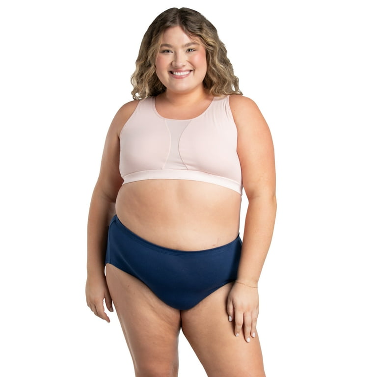 Fit for Me Women's Plus Size Breathable Cotton-Mesh Brief Underwear, 6  Pack, Sizes 1X-5X - DroneUp Delivery