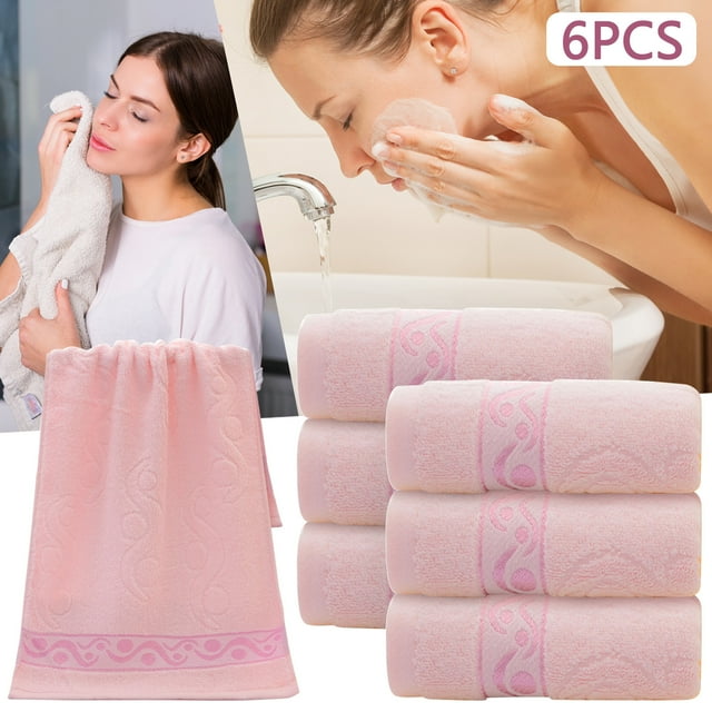 6PC Towel Absorbent Clean And Easy To Clean Absorbent Soft Suitable For Kitchen Bathroom Living Room Towel Services