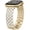 Gold/Iridescent, variant on Wearlizer Enamel Stainless Steel Band Compatible with Apple Watch, Oval Link Jewelry Strap for Women, 38/40/41/42/44/45/46/49mm, Series 11/10/9/8/7/6/5/4/3/2/1, SE, Ultra 3/2/1