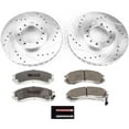 thumbnail image 3 of PowerStop Front Z26 Street Warrior Carbon-Fiber Ceramic Brake Pad and Drilled and Slotted Rotor Kit Fits: MITSUBISHI Select Models K4981-26, 3 of 9