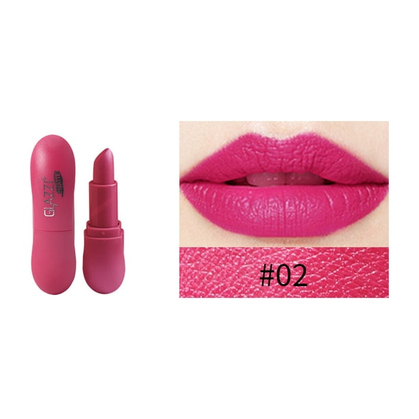 Ganfancp Barra de Labios Mate Diamante Color Levadura Taza Antiadherente Barra de Labios Que No Destiñe Ofertas Flash Liquidación 1X Barra de Labios
