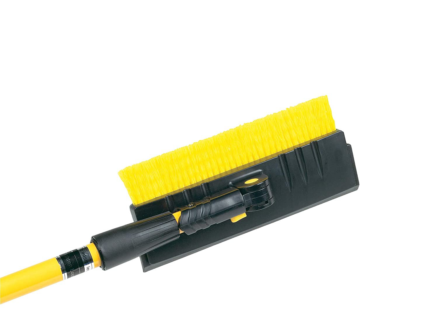 Colors may vary SubZero 5412PBT 54 Pivoting Extendable Snowbroom with 8.5 Pivoting Dual Head with Squeegee and Integrated Ice Scraper 